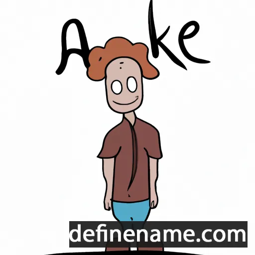 Aakæ cartoon