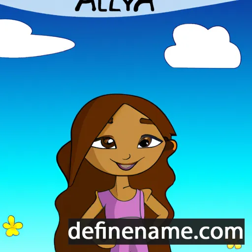 Aalyah cartoon