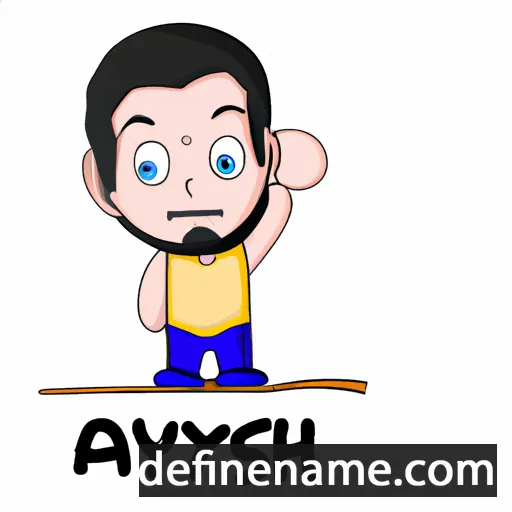 cartoon of the name Aayush