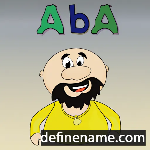 cartoon of the name Aba