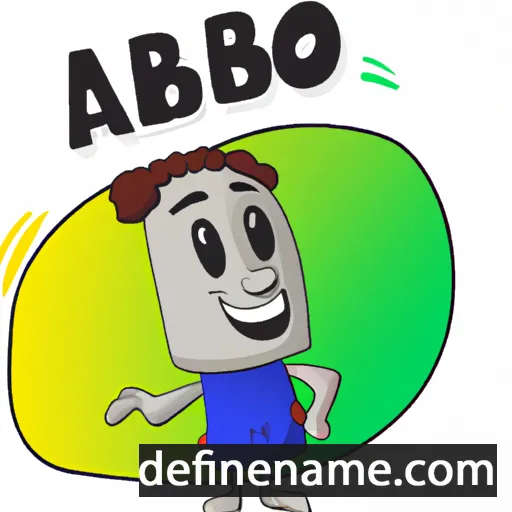 cartoon of the name Abbo