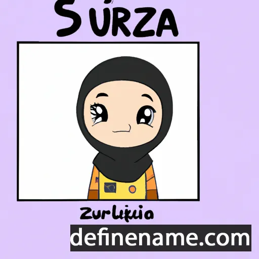 cartoon of the name Zuhra