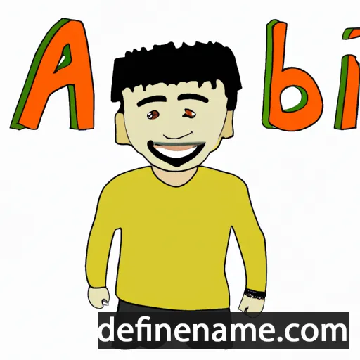 cartoon of the name Abish