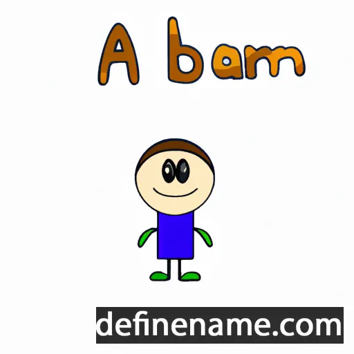 cartoon of the name Abram