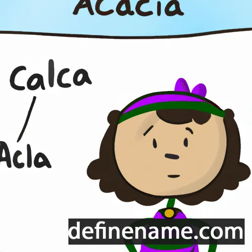 Accalia cartoon