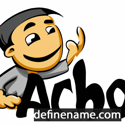 cartoon of the name Acho