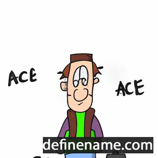 cartoon of the name Acke