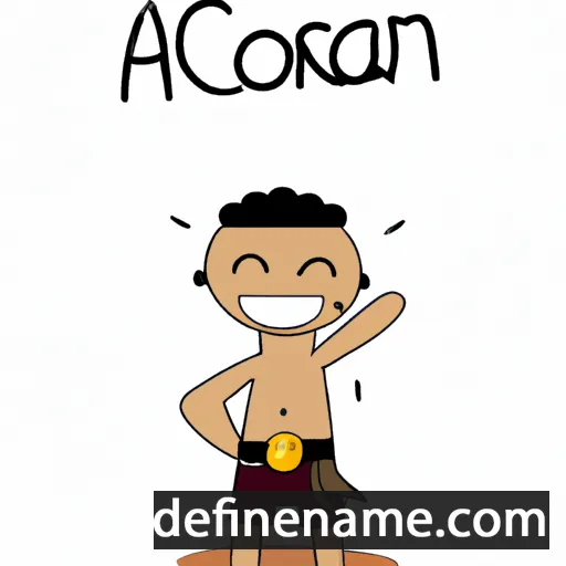 Acorán cartoon