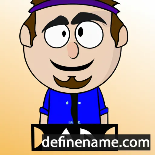 cartoon of the name Adan