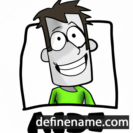 cartoon of the name Ade