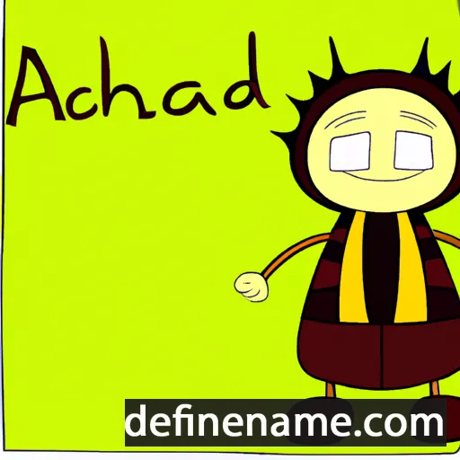 cartoon of the name 'Adnach