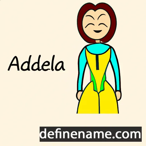 Adeluzza cartoon