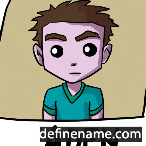 cartoon of the name Aden