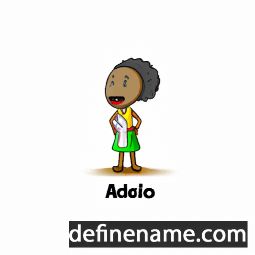 cartoon of the name Adeodatu