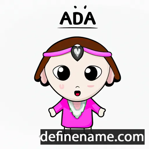 cartoon of the name Adha