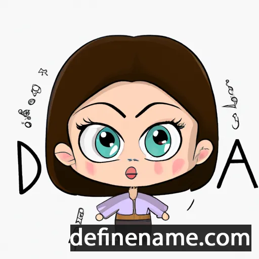 cartoon of the name Adna