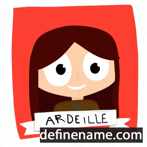 cartoon of the name Adriele