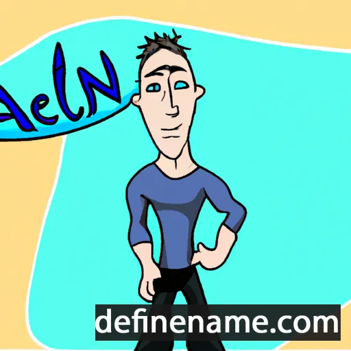 cartoon of the name Aelan