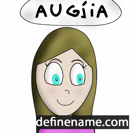 Ágústa cartoon