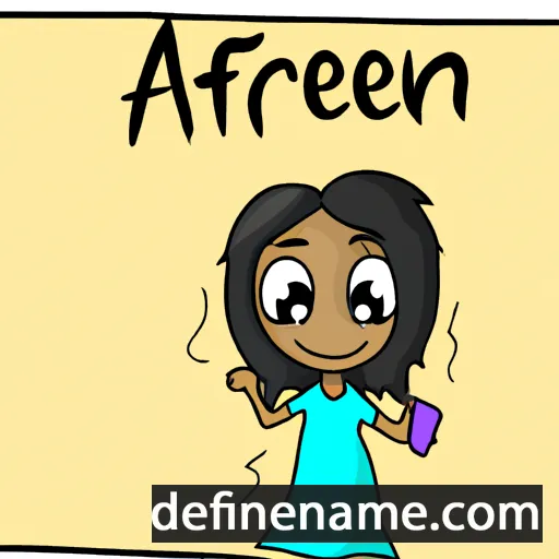 Afreen cartoon