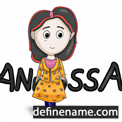 cartoon of the name Afsana