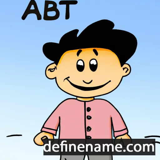 cartoon of the name Aftab