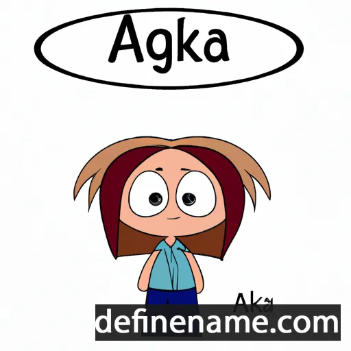 Agátka cartoon