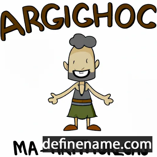 Agatharchos cartoon