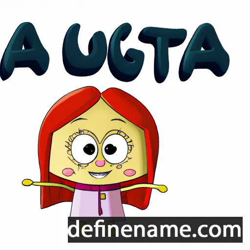 cartoon of the name Aguta