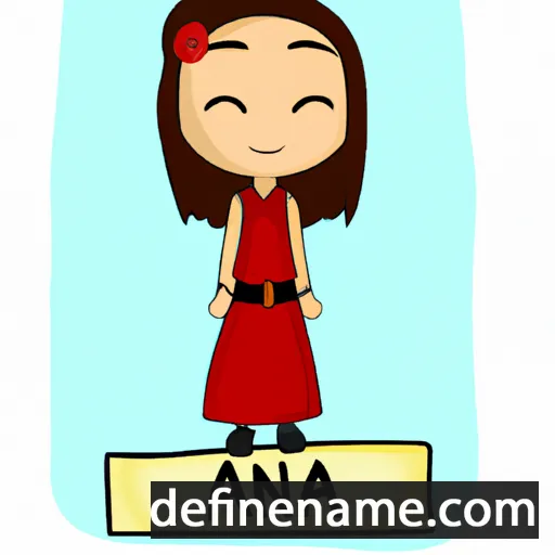 cartoon of the name Ahna