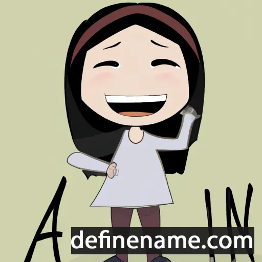 cartoon of the name Ahni