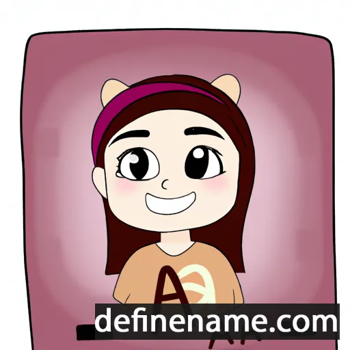 cartoon of the name Aia