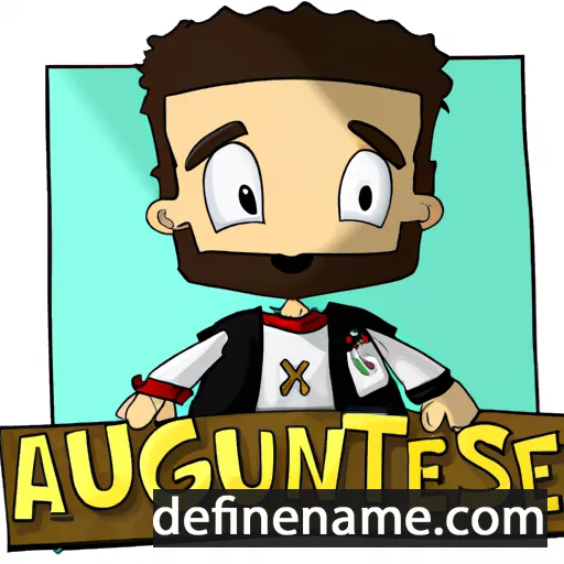 cartoon of the name Augustine