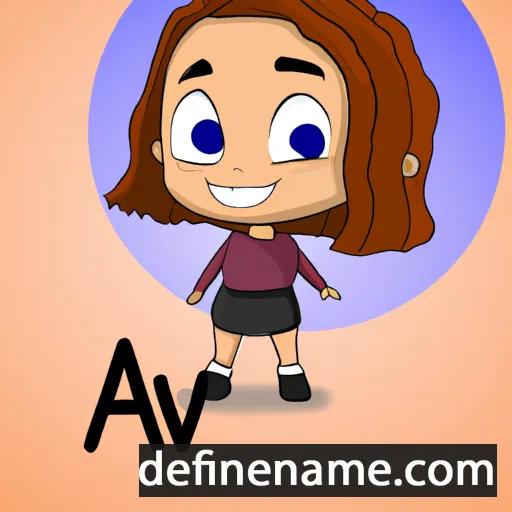 cartoon of the name Ava