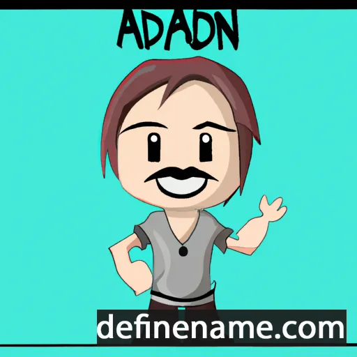 cartoon of the name Aydan