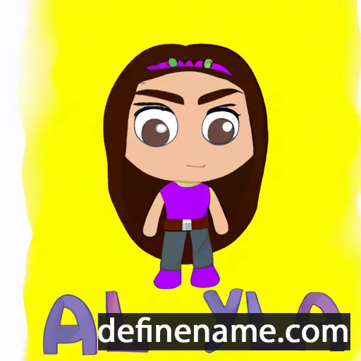 cartoon of the name Ayla