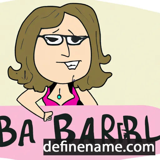 Barbra cartoon