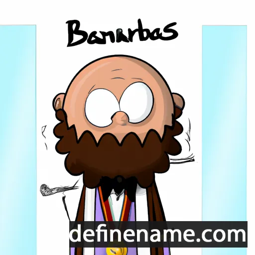 cartoon of the name Barnabas