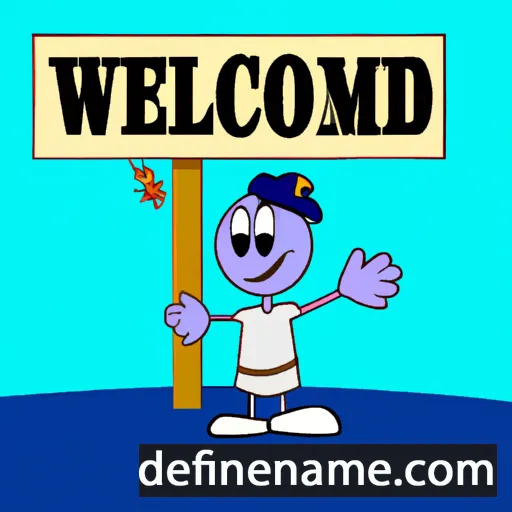 Bienvenida cartoon