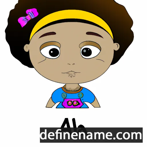 cartoon of the name Aija