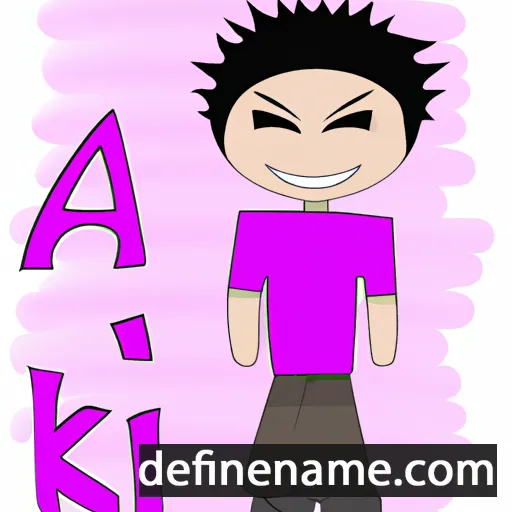 cartoon of the name Aiki