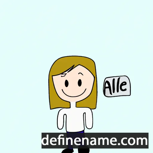 cartoon of the name Ailie