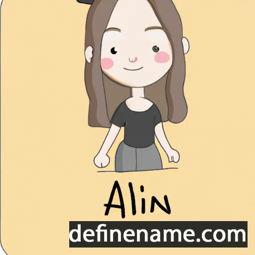 cartoon of the name Ailin