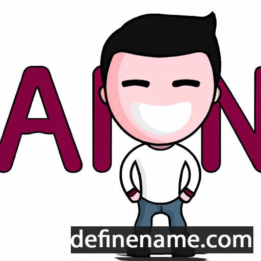 cartoon of the name Ain