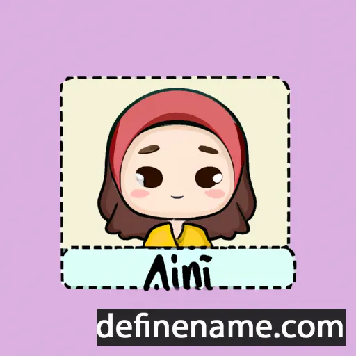 cartoon of the name Aini