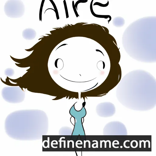 cartoon of the name Aire