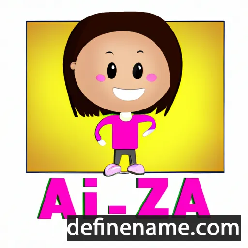 cartoon of the name Aiza