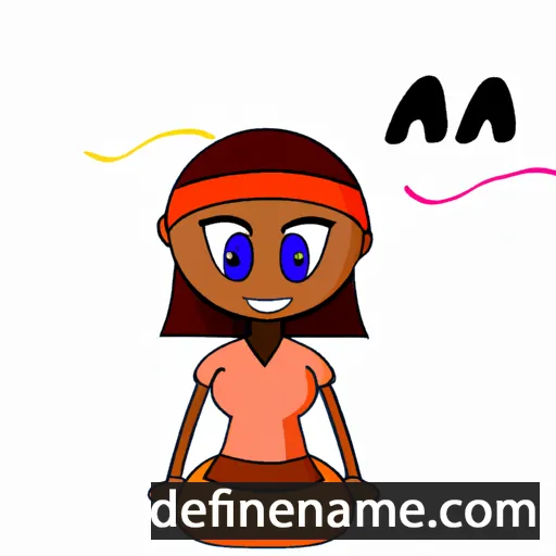 cartoon of the name Aja