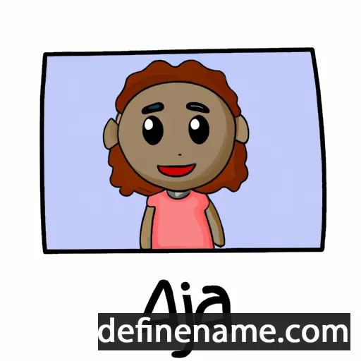 cartoon of the name Aja