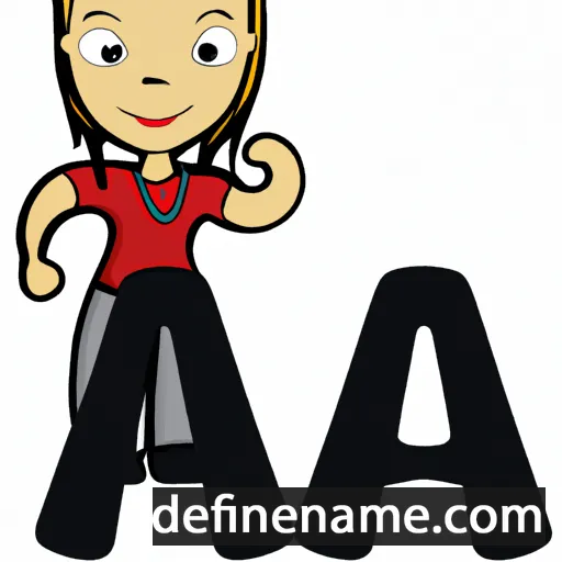 cartoon of the name Aja